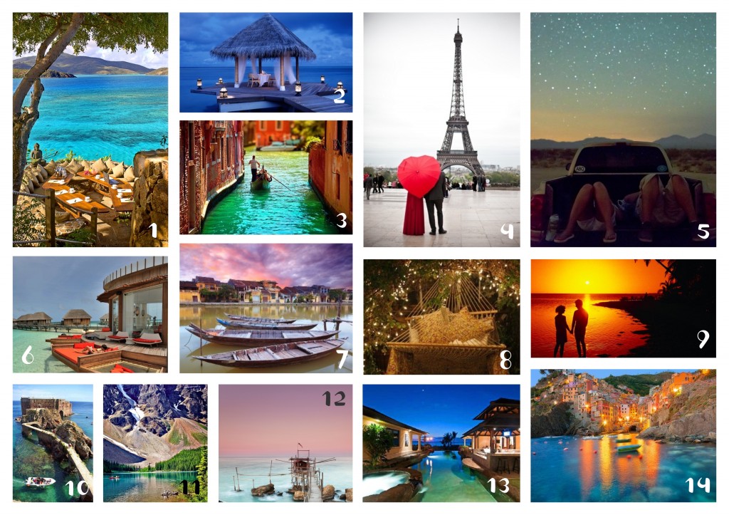 14 Destinations for Valentines Day